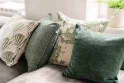 Clearance Putetrekk Chenille 48x48 cm grønn Putetrekk