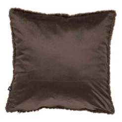 Online Putetrekk Faux fur grafisk 48x48cm brun Putetrekk|Juletekstil