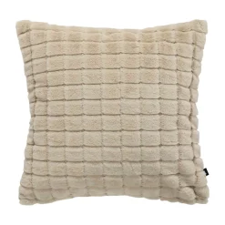 Best Putetrekk Faux fur ruter 48x48cm Putetrekk