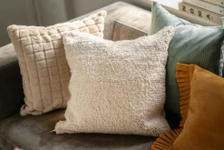 Best Putetrekk Faux fur ruter 48x48cm Putetrekk