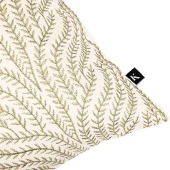 Clearance Putetrekk Gren brodert 48x48cm grønn Putetrekk