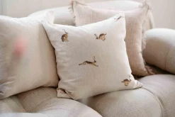 Sale Putetrekk Gren brodert 48x48cm offwhite Putetrekk