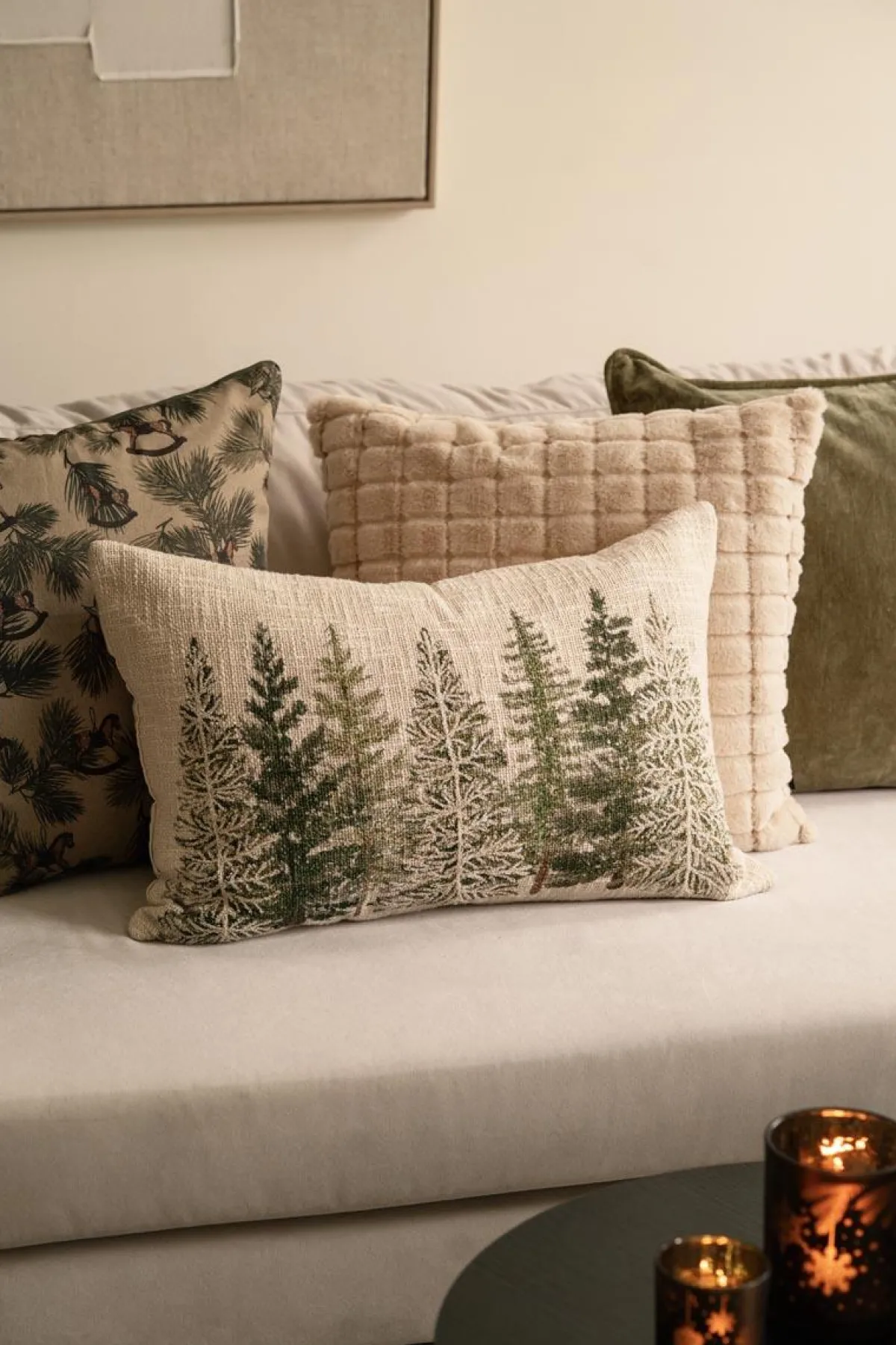 Hot Putetrekk Gullskog broderi 40x60cm Putetrekk|Juletekstil