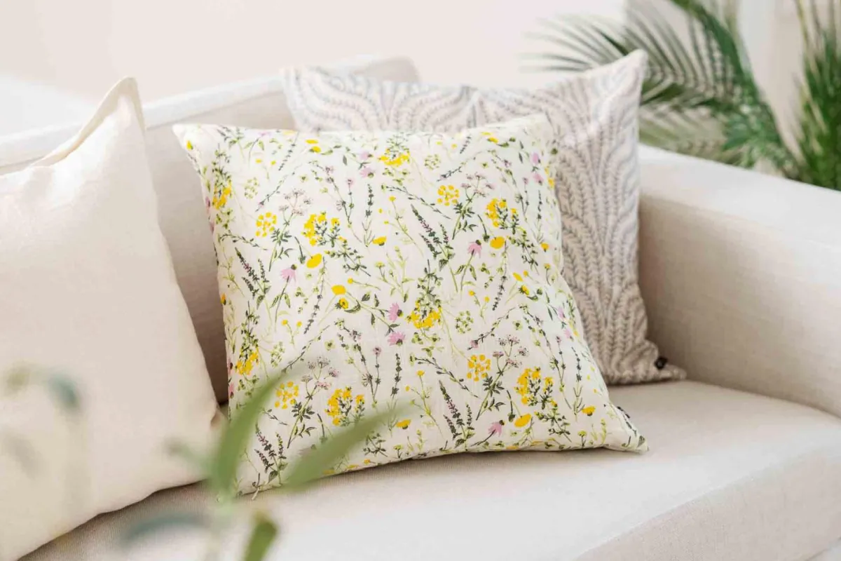 Putetrekk Markblomster 48x48cm Putetrekk