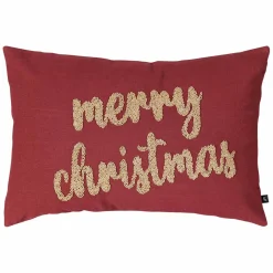 Clearance Putetrekk perler Merry Christmas 40x60cm Putetrekk|Juletekstil