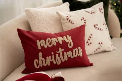 Clearance Putetrekk perler Merry Christmas 40x60cm Putetrekk|Juletekstil