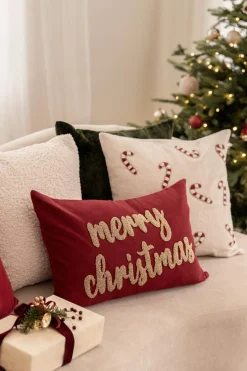 Clearance Putetrekk perler Merry Christmas 40x60cm Putetrekk|Juletekstil