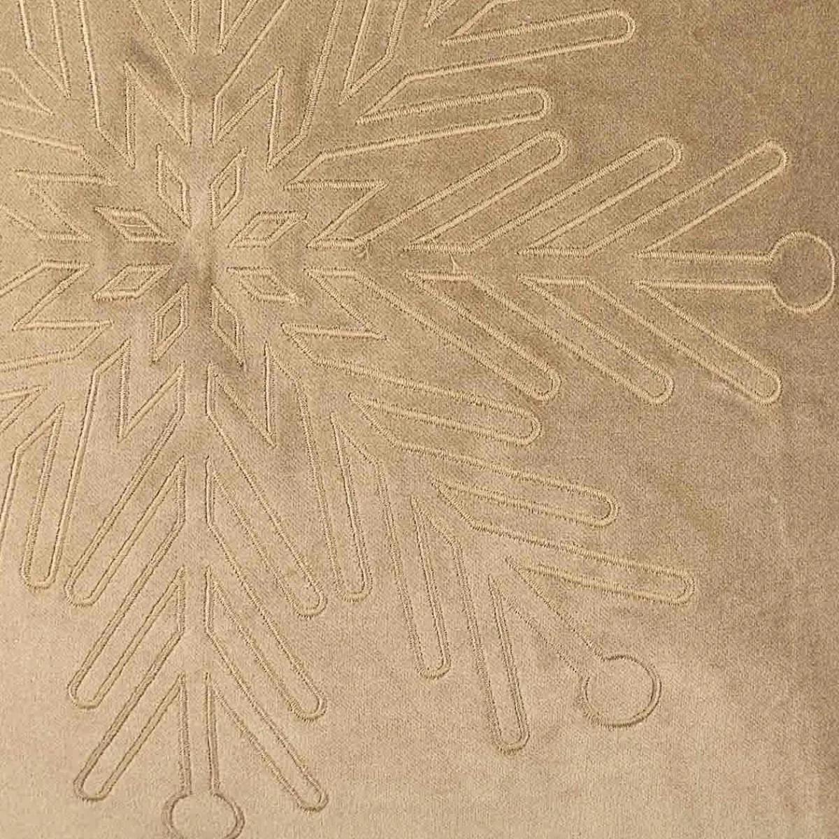 Online Putetrekk snøfnugg beige Putetrekk|Juletekstil