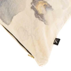 Discount Putetrekk Velur Blå blomst 48x48 cm Putetrekk