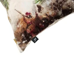 New Putetrekk velur Dompap skog 48x48cm Putetrekk|Juletekstil