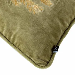 Clearance Putetrekk velur Gulltre broderi 48x48cm Putetrekk|Juletekstil