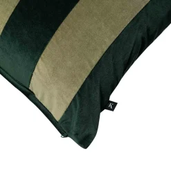 Outlet Putetrekk velur striper 48x48 cm, grønn Putetrekk