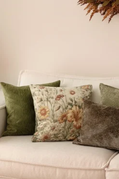 Clearance Putetrekk Waves 48x48cm grønn Putetrekk