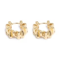 Sale Øreringer, bølger, Gull Ørepynt