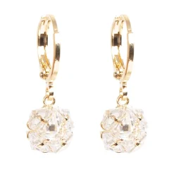 Discount Øreringer med charm, gull Ørepynt