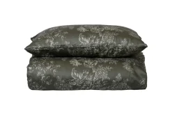 Outlet Sengesett Amalia Sateng 140x220 cm, grønn Gavetips