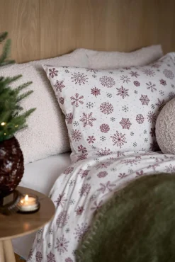 Discount Sengesett Flanell Stars 140x200cm Juletekstil