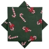 Outlet Serviett Candy cane grønn Servietter|Juleservietter