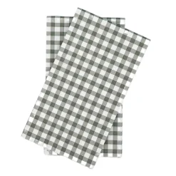 New Serviett Check grønn Servietter