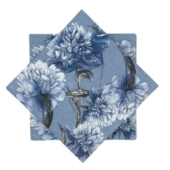 Discount Serviett Hydrangea Blå Servietter