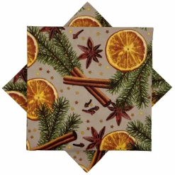 Serviett Julegløgg beige Servietter|Juleservietter