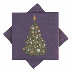 Hot Serviett Juletre, lilla Servietter|Juleservietter
