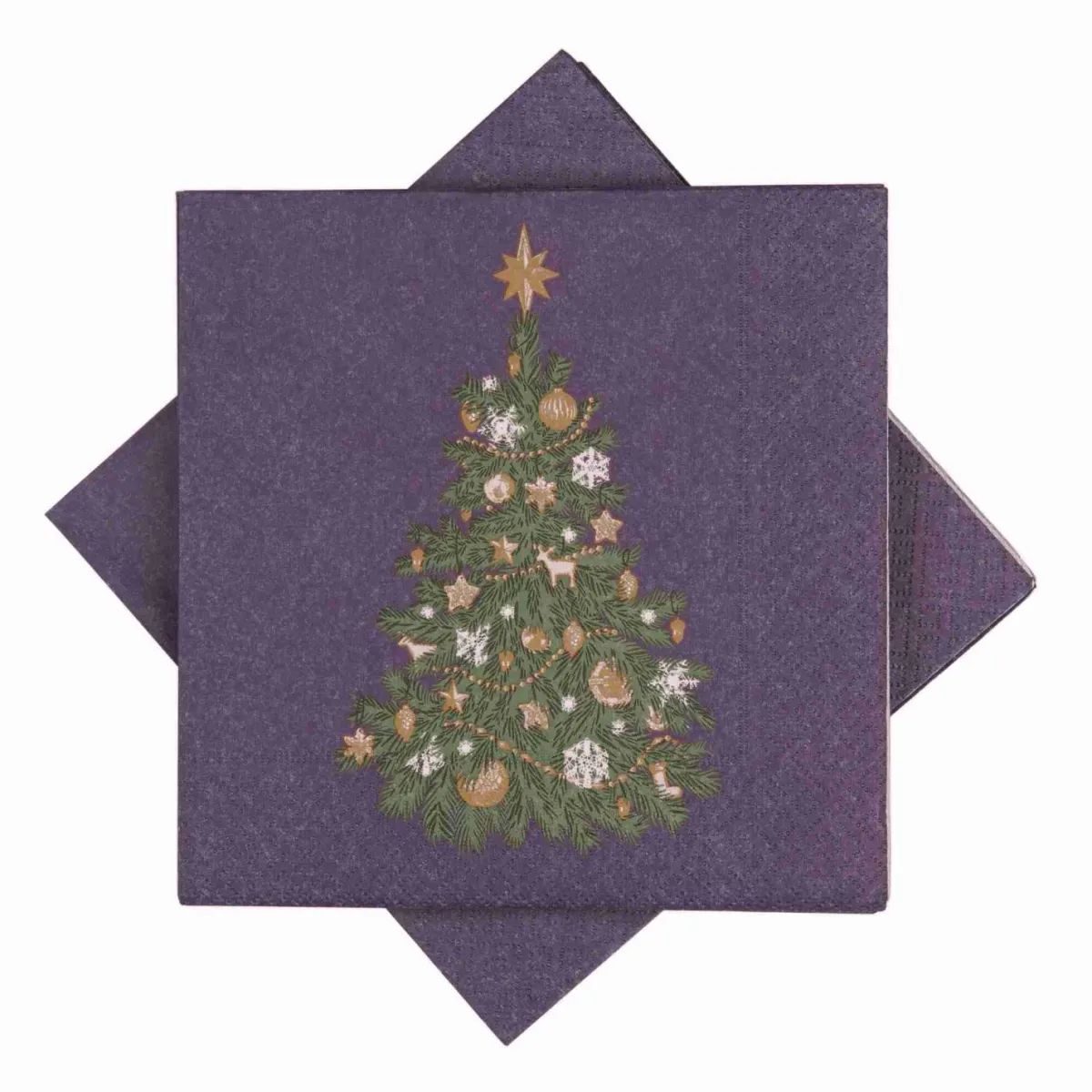 Hot Serviett Juletre, lilla Servietter|Juleservietter