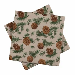 New Serviett Kongle Beige Servietter|Juleservietter