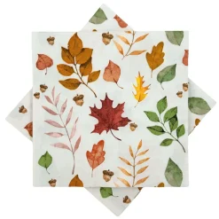 Discount Serviett løv beige Servietter