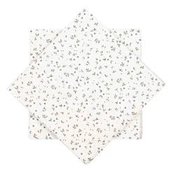 Serviett småblomster beige/hvit Servietter