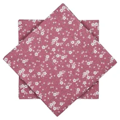 Serviett småblomster burgunder Servietter