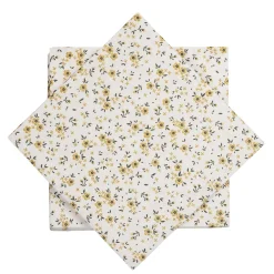 New Serviett småblomster hvit Servietter