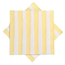 Discount Serviett Stripe gul Servietter