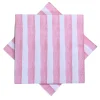 Hot Serviett Stripe rosa Servietter