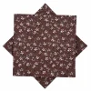 Online Serviett Tiny Flowers bordeaux Servietter