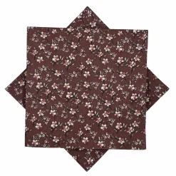 Online Serviett Tiny Flowers bordeaux Servietter