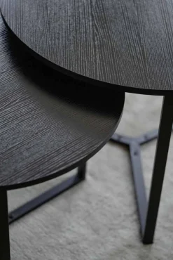 Discount Sofabord Naima sort rund Ø70cm Bord