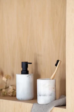 Såpepumpe marmor beige Baderomsartikler