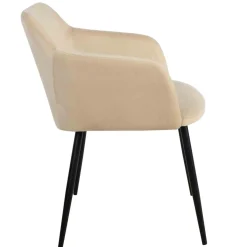 Best Spisestol Levi velur beige 1 stk Spisestoler|Loungestol