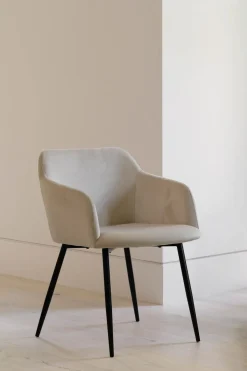 Best Spisestol Levi velur beige 1 stk Spisestoler|Loungestol