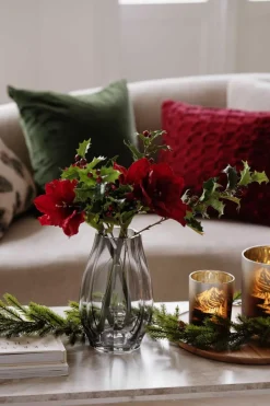 Best Stilkblomst Amaryllis rød Kunstige Blomster|Juletrær Og Julegrønt