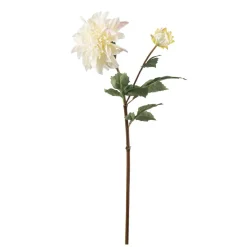 Hot Stilkblomst Dahlia 70 cm hvit Kunstige Blomster