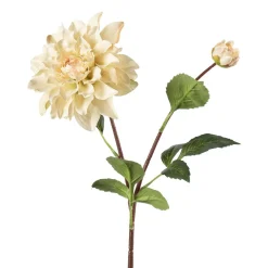 Discount Stilkblomst Dahlia 70 cm off white Kunstige Blomster