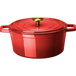 Støpejernsgryte Sabor 4L rød Kjøkkenredskaper|Gavetips