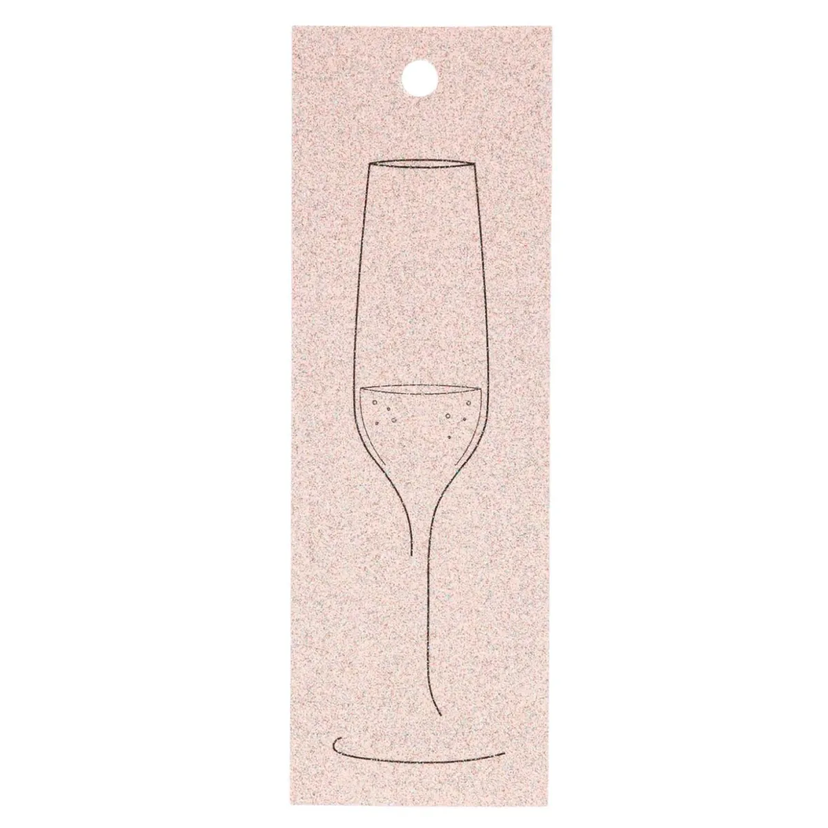 Clearance Tag Glass, rosa Kort