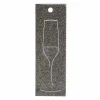Clearance Tag Glass, sort Kort