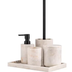 Tannbørsteholder marmor beige Baderomsartikler
