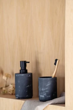 Outlet Tannbørsteholder marmor sort Baderomsartikler