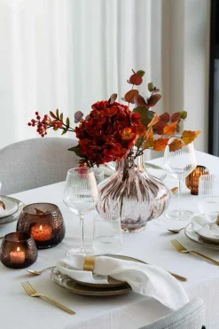 New Telysestake Glimre 7,5 cm mørk brun Lykter|Lysestaker