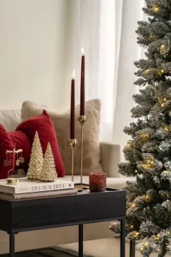 New Telysholder Angel 7 cm rød Lykter|Julelys Og Lysestaker